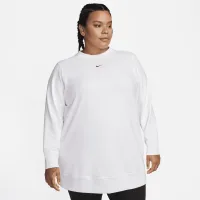 Nike Dri-FIT One жіноча Crew-Neck French Terry Tunic (великі розміри) колір білий