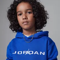 Nike Jordan Little дитячі Baseline Pullover Толстовка з капюшоном блакитний