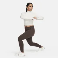 Nike Zenvy женская Dri-FIT Long-Sleeve Top цвет коричневый