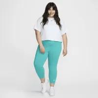 Nike Sportswear Classic жіноча З високою талією 7/8 лосіни (великі розміри) колір зелений