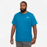 Nike Sportswear Club мужские футболка цвет зеленый