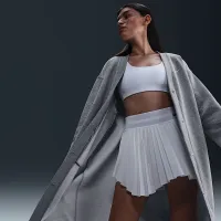 Nike Sportswear Phoenix Fleece жіноча оверсайз Long Cardigan колір сірий
