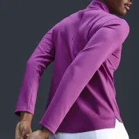Nike Therma-FIT One женская Long-Sleeve 1/2-Zip Top цвет фиолетовый