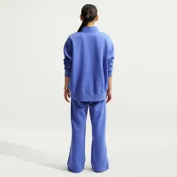 Nike Sportswear Phoenix Fleece женская С высокой Талией Wide-Leg Pants синий