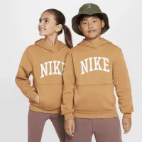 Nike Sportswear Club Fleece Big детские Толстовка с капюшоном цвет коричневый