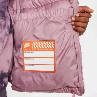 Nike Sportswear Heavyweight Synthetic Fill EasyOn Big детские Therma-FIT Repel Loose Hooded Куртка цвет фиолетовый