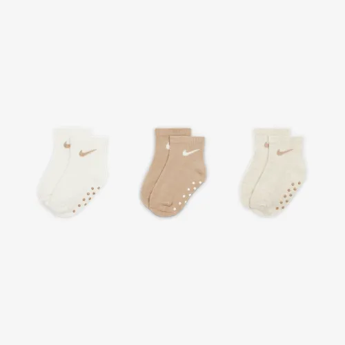 Nike Core Swoosh Baby Gripper Socks Box Set (3 Pairs)