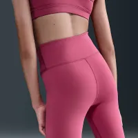 Nike One Big дитячі (Girls') Dri-FIT З високою талією лосіни колір фіолетовий