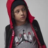 Nike Jordan Scramble Long Sleeve Tee Big Kids футболка цвет серый