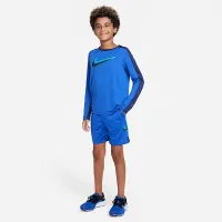 Nike Dri-FIT Performance Big дитячі (для хлопчиків) Long-Sleeve тренувальні Top блакитний