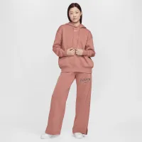 Nike Sportswear Phoenix Fleece женская оверсайз Pullover Толстовка с капюшоном Pink