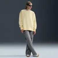 Nike Sportswear Phoenix Fleece женская оверсайз Crew-Neck свитшот цвет коричневый
