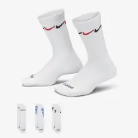 Nike Graphic Dri-FIT Crew носки (3 пары) Little детские носки цвет белый