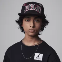 Nike Jordan Patch Pack Big детские Flat Brim Cap цвет черный