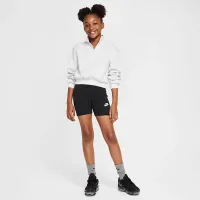 Nike Sportswear Club Big дитячі (Girls') Fleece 1/2-Zip Top колір коричневий