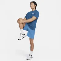 Nike Hyverse мужские Dri-FIT UV Short-Sleeve Versatile Top синий