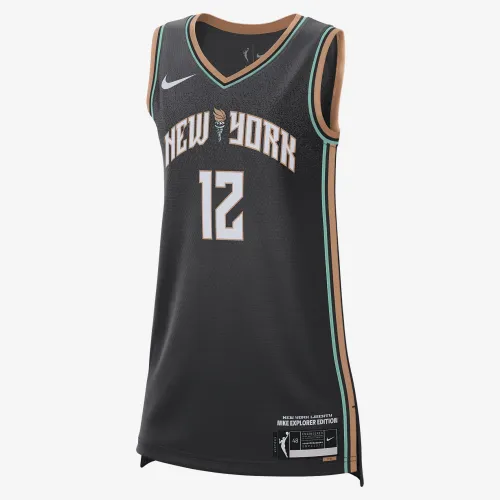 New York Liberty Explorer Edition Nike Dri-FIT WNBA Victory Jersey колір чорний