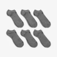 Nike Everyday Plus Cushioned тренувальні No-Show шкарпетки (6 пар) колір сірий