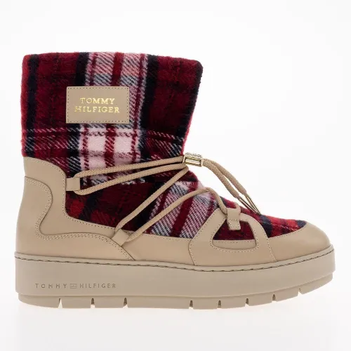 Кроссовки Tommy Hilfiger Tartan Snowboot FW0FW07612-ABO - Бежевый