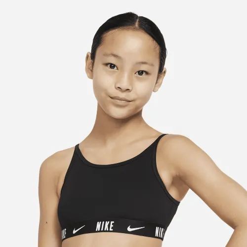 Nike Trophy Big дитячі (Girls') Sports Bra колір чорний