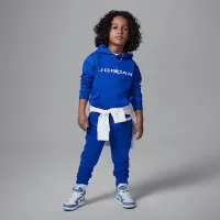 Nike Jordan Little дитячі Baseline Pullover Толстовка з капюшоном блакитний