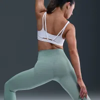 Nike Zenvy женская С высокой Талией Full-Length лосины цвет зеленый