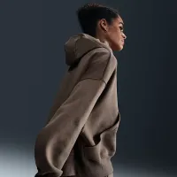 Nike Sportswear Phoenix Fleece женская Over-оверсайз Pullover Толстовка с капюшоном цвет коричневый