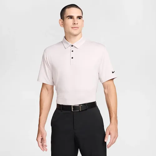 Nike Tour чоловічі Dri-FIT Heatheколір червоний для гольфу Polo колір фіолетовий