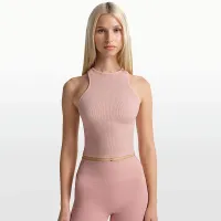 NikeSKIMS Ribbed Seamless женская Racerneck Tank Top цвет красный