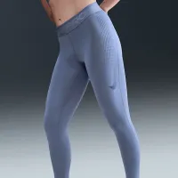 Nike Pro жіноча Mid-Rise Full-Length лосіни блакитний