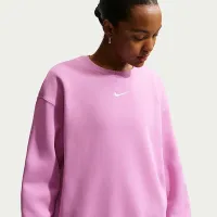 Nike Sportswear Phoenix Fleece женская оверсайз Crew-Neck свитшот цвет фиолетовый