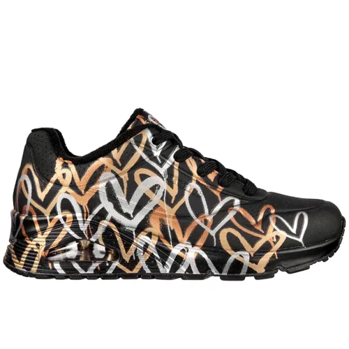 Кросівки Жіночі Skechers UNO METALIC LOVE (155523-BKGD)