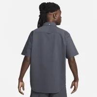 Nike Life чоловічі Short-Sleeve Seersucker Button-Down Shirt колір сірий