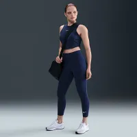 Nike Sportswear Classic женская С высокой Талией 7/8 лосины синий
