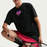 Nike Slam жіноча Dri-FIT Tennis футболка колір чорний