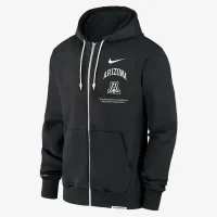 Arizona Wildcats On-Court баскетбольні Men’s Nike Dri-FIT College Full-Zip Толстовка з капюшоном колір чорний