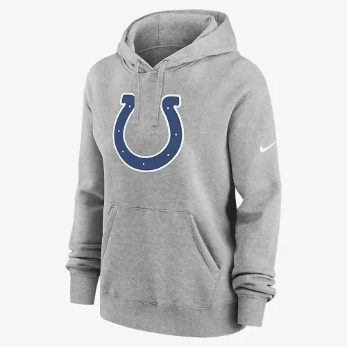 Indianapolis Colts Club женская Nike NFL Pullover Толстовка с капюшоном цвет серый