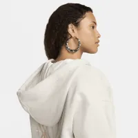 Nike Serena Williams Design Crew жіноча Fleece Pullover Толстовка з капюшоном колір сірий