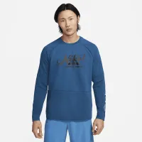 Nike чоловічі Dri-FIT Fleece Fitness Crew-Neck Top блакитний