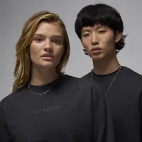 Nike Air Jordan Wordmark чоловічі Fleece Crew-Neck світшот колір чорний