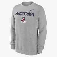 Arizona Wildcats Primetime Primary Stack чоловічі Nike College Pullover Crew колір сірий