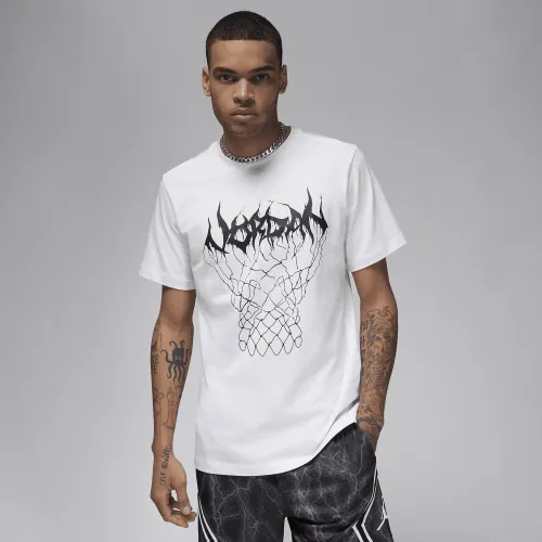 Nike Jordan Sport чоловічі Dri-FIT Graphic футболка колір білий