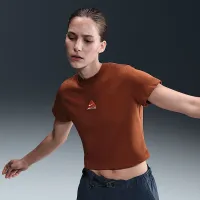 Nike ACG женская Dri-FIT Short-Sleeve футболка цвет коричневый