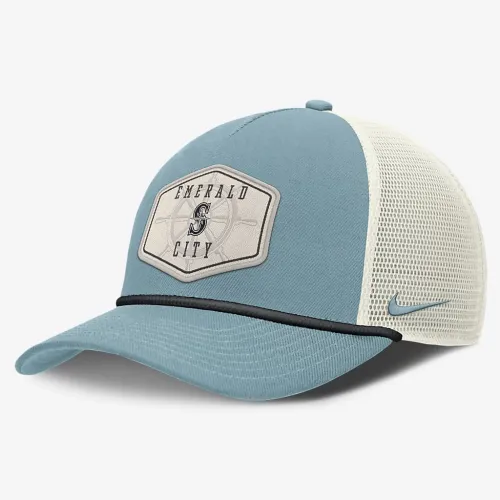Seattle Mariners Rise Tech чоловічі Nike Dri-FIT MLB Trucker Adjustable Hat блакитний