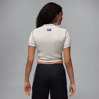 Nike Jordan Rare Air женская Cropped Short-Sleeve футболка цвет белый