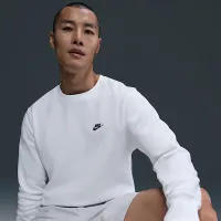 Nike Club чоловічі Fleece Crew колір білий