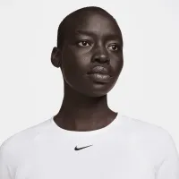 Nike Pro жіноча Dri-FIT Cropped Long-Sleeve Top колір білий