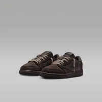 Nike Jordan 1 Low x Travis Scott Little дитячі Кросівки колір коричневий