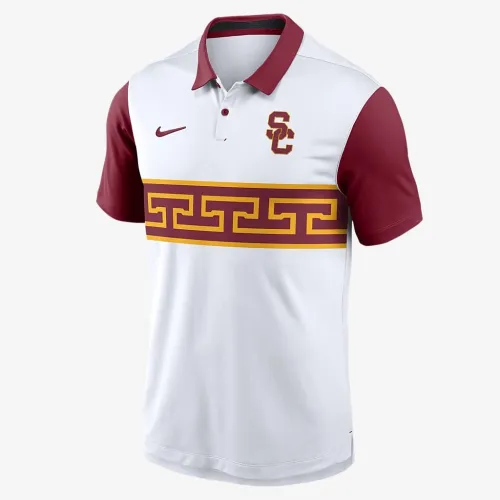 USC Trojans Primetime Campus Vapor чоловічі Nike Dri-FIT College Polo колір білий