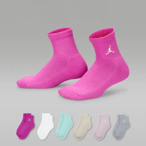 Nike Jordan Everyday Essentials Big дитячі Ankle шкарпетки (6 пар) Pink